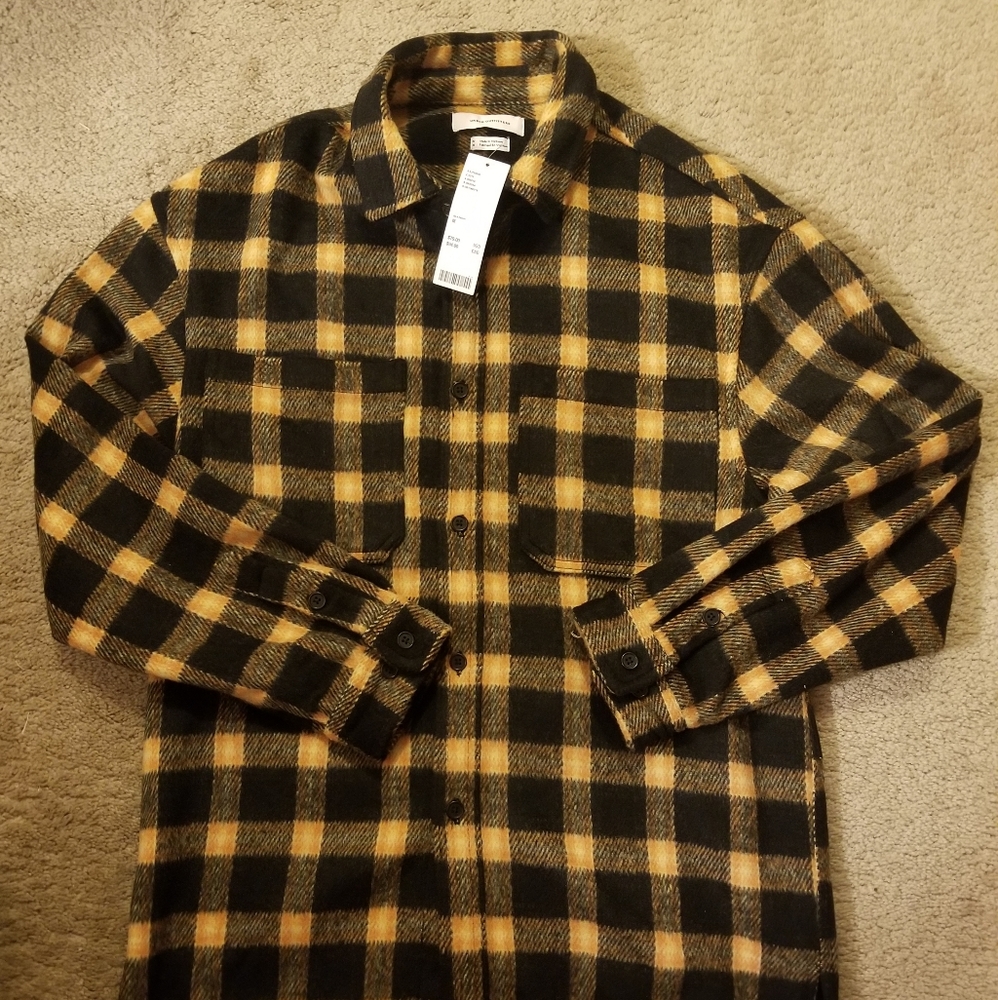 New urban outfitter thick flannel shit medium